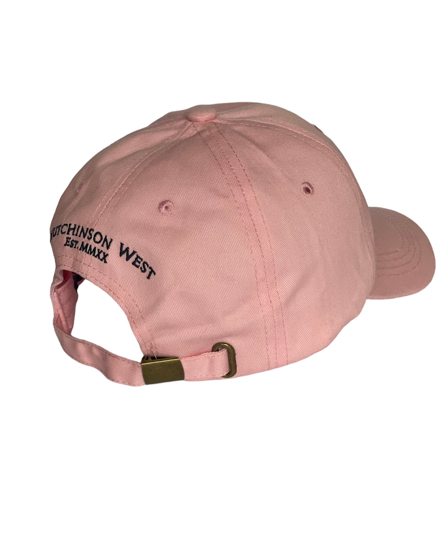 BASEBALL CAP PINK WITH NAVY EMBROIDERED PHEASANT INSIGNIA