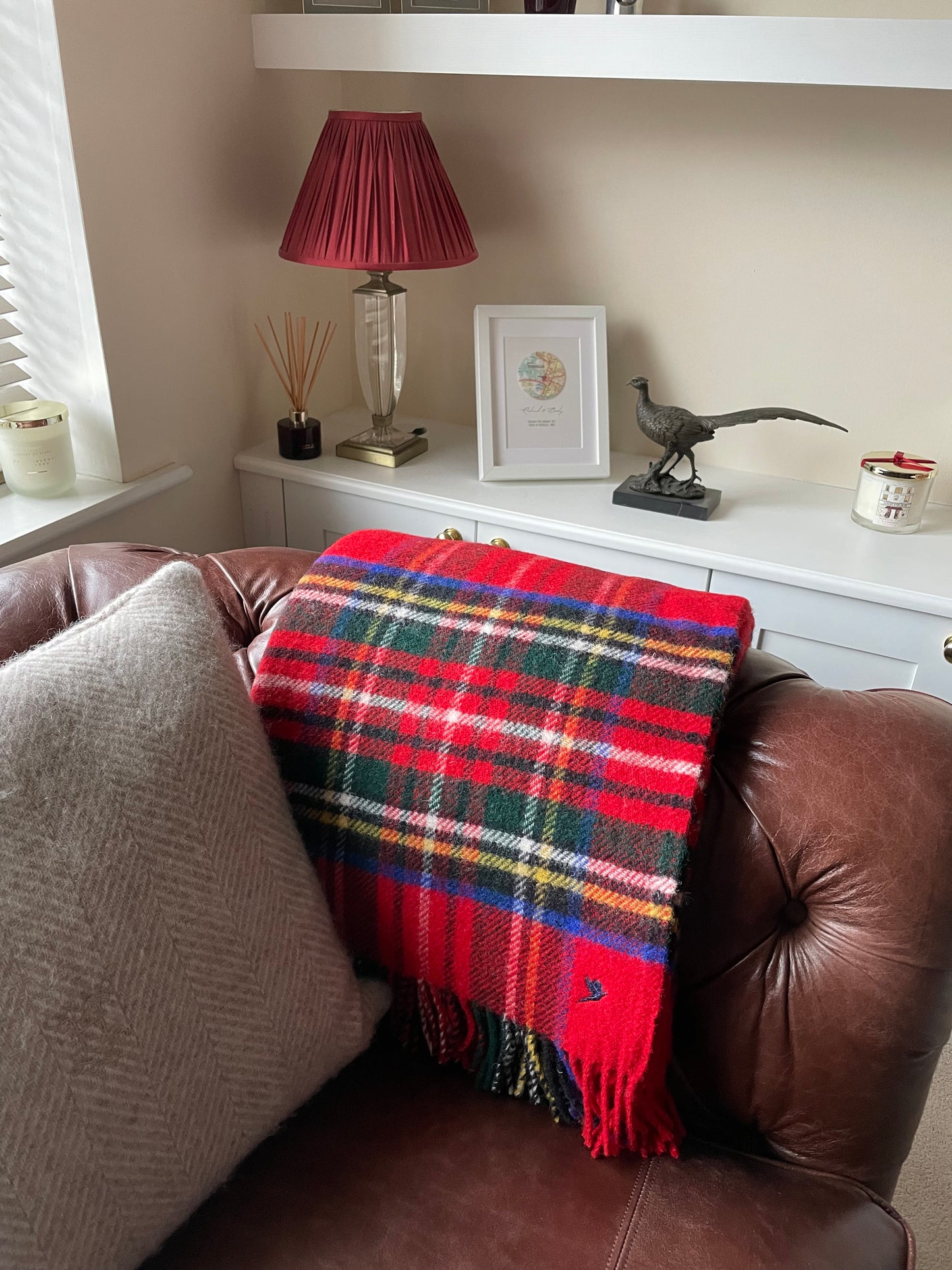 NEW WOOL TARTAN THROW - ROYAL STEWART