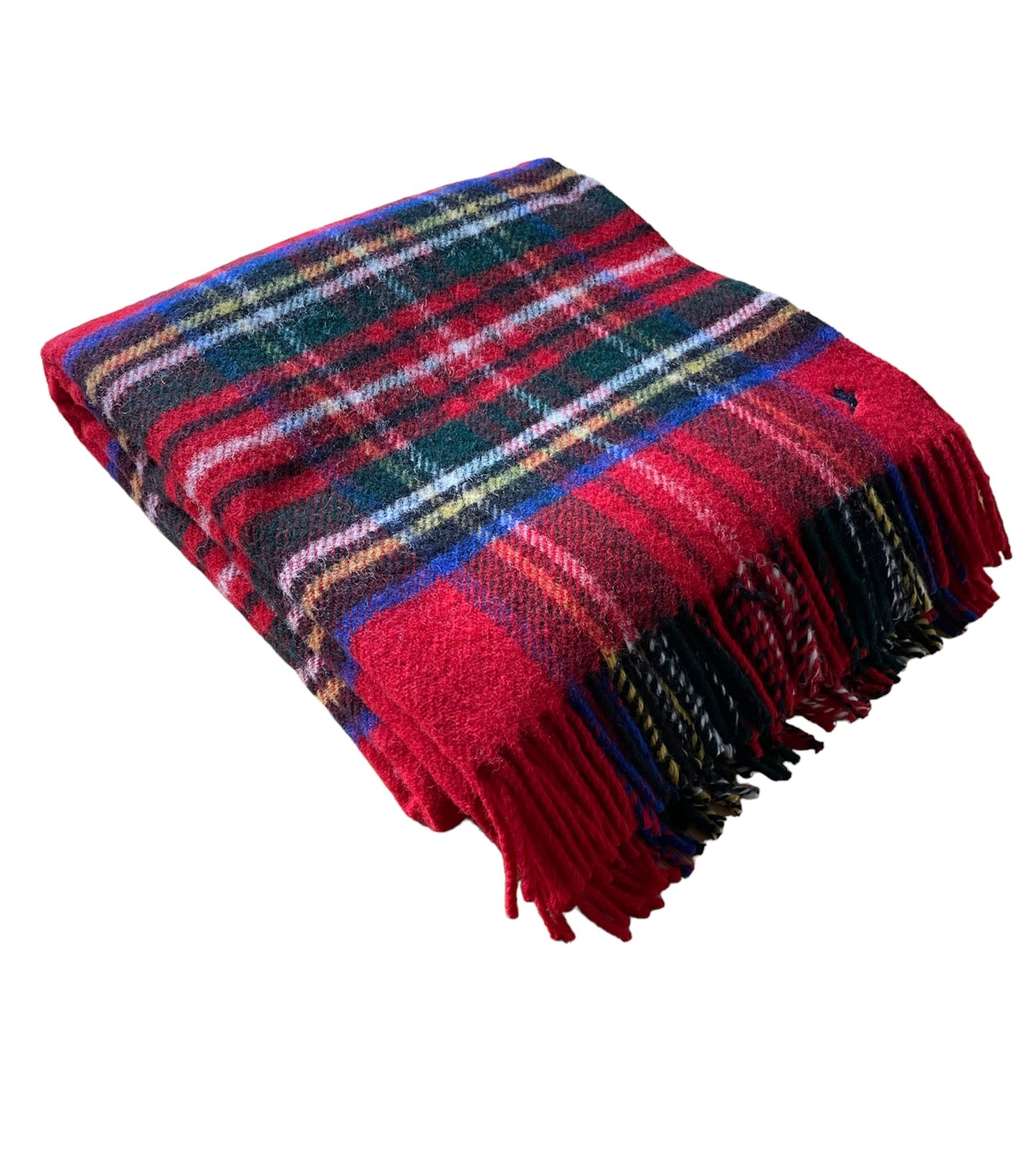 NEW WOOL TARTAN THROW - ROYAL STEWART